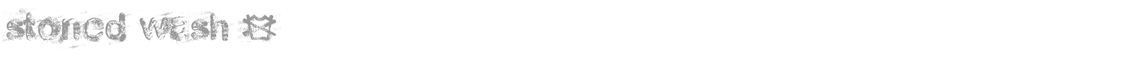Stoned Wash 6 font preview